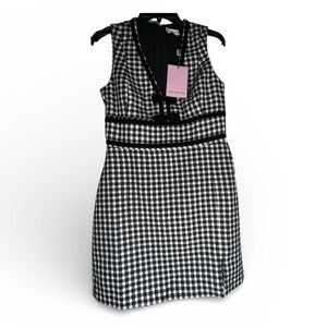 Avec Les Filles Bow Tweed Dress Women’s Size 4 NWT